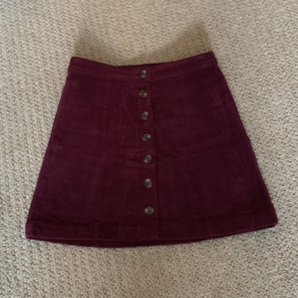 Corduroy Mini SKirt